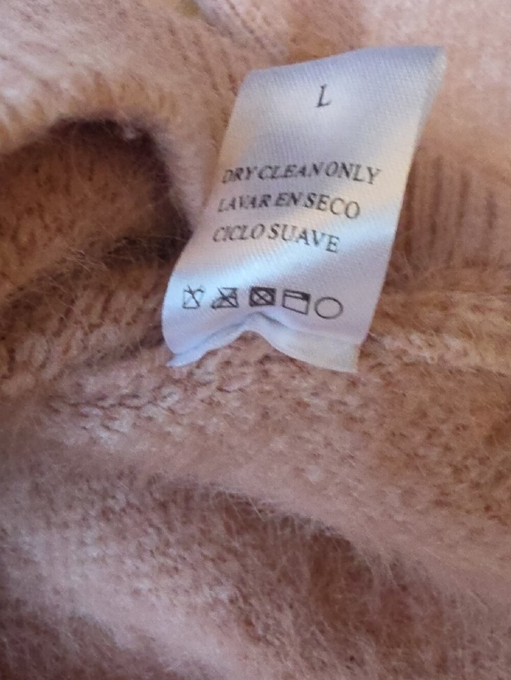(L) ADORA Pink Heart-Print Crewneck Sweater Soft Cozy Romantic Lounge Date Night - Picture 5 of 9